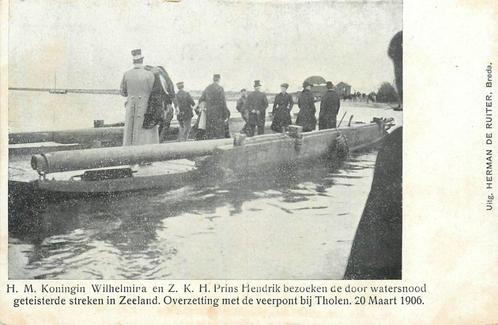 (378-284-003) Tholen  Veerpont Tholen, Verzamelen, Ansichtkaarten | Nederland, Zeeland, Voor 1920, Verzenden