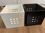 Ikea inzet / bak voor Kallax kast zwart en wit, Huis en Inrichting, Ophalen, Minder dan 50 cm, Gebruikt, Minder dan 50 cm