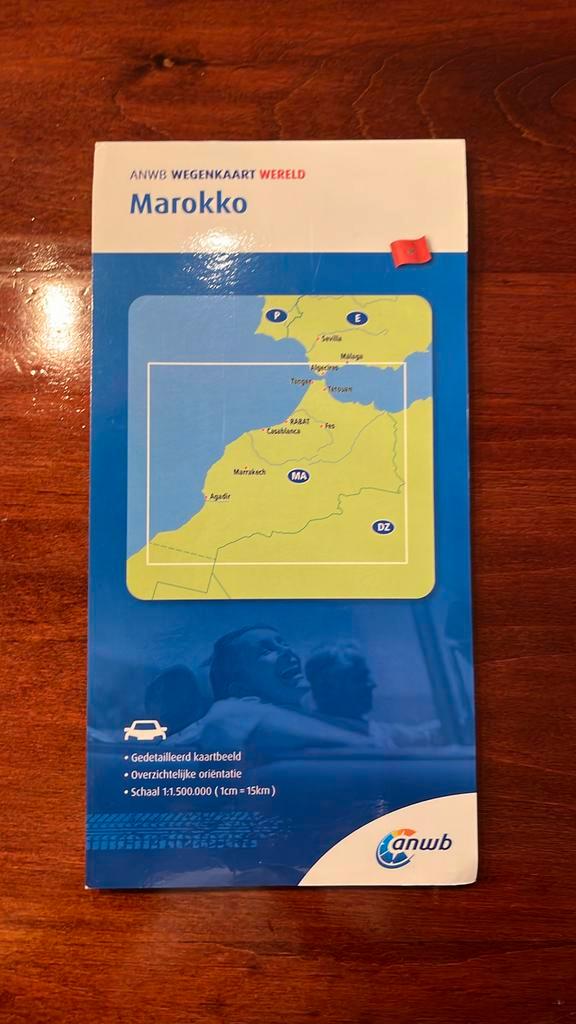 ANWB*Wegenkaart Marokko, Boeken, Atlassen en Landkaarten, Zo goed als nieuw, Landkaart, 2000 tot heden, Ophalen of Verzenden