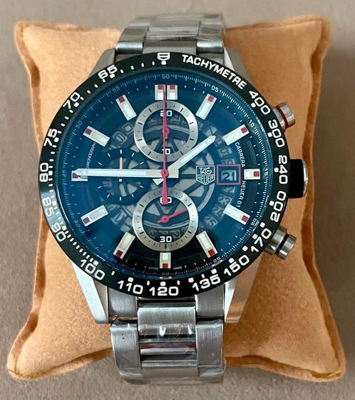 TAG Heuer 01 Carrera/Calibre Skeleton Chronograaf, Sieraden, Tassen en Uiterlijk, Horloges | Heren, Ophalen of Verzenden
