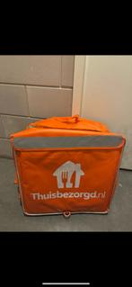 Thuisbezorgd jas & tas, Verzenden, Zo goed als nieuw, Oranje
