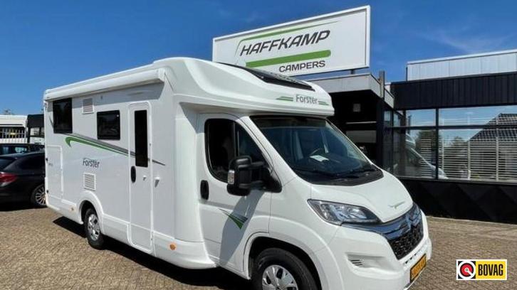 Forster T699EB TV,SAT,SOLAR,2xairco, L-ion accu 5 persoons, Caravans en Kamperen, Campers, Particulier, tot en met 5, Half-integraal