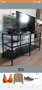 Mooie TV Kast met Open VakkenL 100 d 36 h 53, 100 tot 150 cm, Ophalen of Verzenden, Zo goed als nieuw, Glas