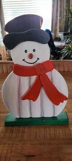 Sneeuwpop van hout, Diversen, Ophalen of Verzenden, Gebruikt