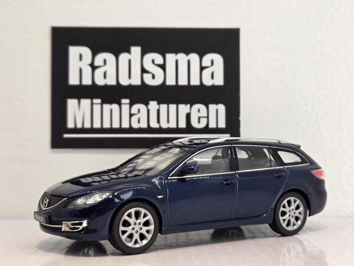 Mazda 6 Wagon - Donkerblauw - 1:43 Norev Zoom Zoom, Hobby en Vrije tijd, Modelauto's | 1:43, Zo goed als nieuw, Auto, Norev, Ophalen of Verzenden