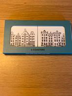 6 Onderzetters Amsterdamse Grachtenpanden - Nieuwstaat, Ophalen of Verzenden, Zo goed als nieuw, Glas of Kopje