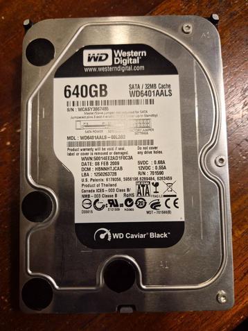 WD Black harde schijf 640 GB beschikbaar voor biedingen