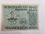 Winterhulp zeldzame gulden 1942/43, Postzegels en Munten, Ophalen of Verzenden, 1 gulden, Los biljet