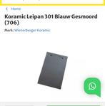 Leipannen Koramic 301 Blauw gesmoord- 1152 stuks, Doe-het-zelf en Verbouw, Dakpannen en Dakbedekking, Ophalen, Steen of Klei, Blauw