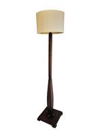 Schitterende vintage Amsterdamse school art deco vloerlamp, Ophalen, Gebruikt, Hout, 150 tot 200 cm