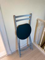 Inklapbare stoelen 5 stuks, Huis en Inrichting, Barkrukken, Ophalen, 60 tot 90 cm, Metaal, Gebruikt