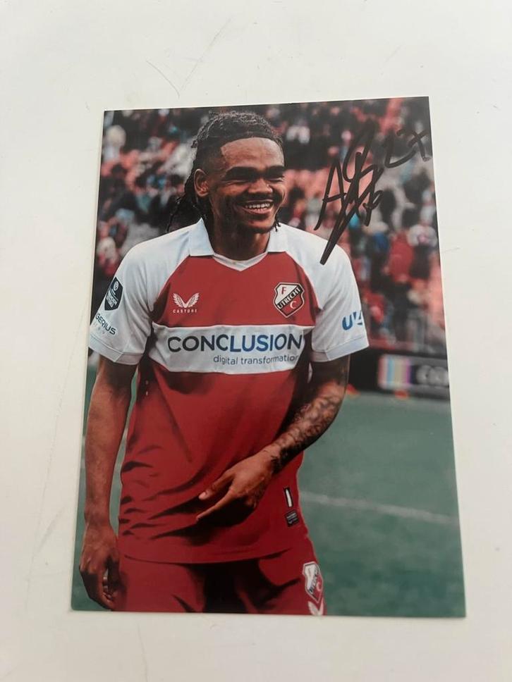 Gesigneerde Foto's FC Utrecht, Verzamelen, Sportartikelen en Voetbal, Zo goed als nieuw, Poster, Plaatje of Sticker, F.C. Utrecht