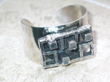 Jacob Hull brutalist armband manchet jaren 60 Denmark beschikbaar voor biedingen