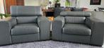 Leren fauteuils - uitstekende staat - moet weg, Huis en Inrichting, Fauteuils, Ophalen, Zo goed als nieuw, 75 tot 100 cm, Modern