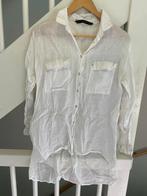 ZARA WIT LINEN BLOUSE, MAAT; M, Kleding | Dames, Blouses en Tunieken, Maat 38/40 (M), Ophalen of Verzenden, Zo goed als nieuw