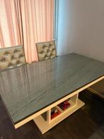 Eettafel en stoelen, Huis en Inrichting, Tafels | Eettafels, Ophalen, Zo goed als nieuw, Rechthoekig, 150 tot 200 cm