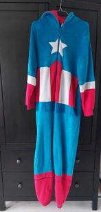 XS / S marvel captain america onesie huispak of verkleedpak, Gedragen, Primark, Ophalen of Verzenden, Onesie