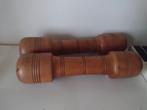 Antieke Houten Gewichtjes Set, Antiek en Kunst, Antiek | Gereedschap en Instrumenten, Ophalen of Verzenden