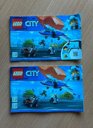 Lego City 60208 instructieboekjes (geen stenen!) beschikbaar voor biedingen
