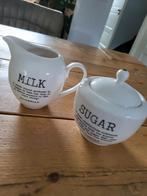 Riverdale Melkkan & Suikerpot Set, Huis en Inrichting, Keramiek, Overige typen, Ophalen of Verzenden, Zo goed als nieuw