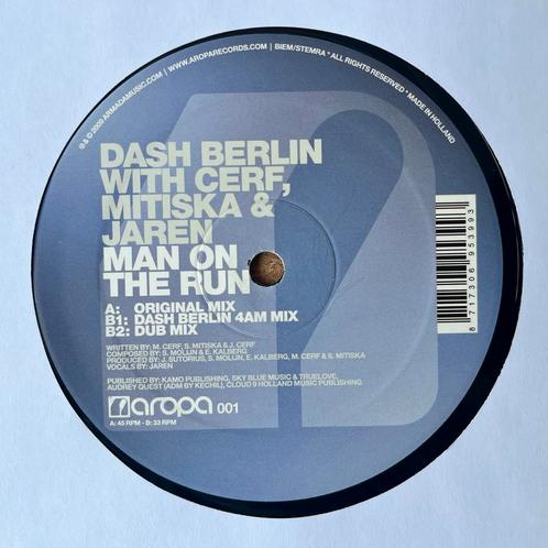 Dash Berlin & Cerf Mitiska Jaren – Man On The Run (Aropa 01), Cd's en Dvd's, Vinyl | Dance en House, Gebruikt, Techno of Trance