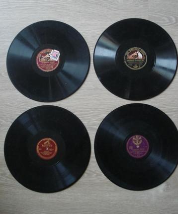 3 Oude bakelieten 78 toerenplaten 30 cm grammofoonplaten Lp beschikbaar voor biedingen