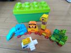 LEGO Duplo Dieren Trein met Opbergdoos, Ophalen of Verzenden, Gebruikt, Complete set, Duplo