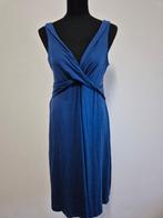 J354 - Blauwe La Salle jurk maat XXL valt als XL (1), Blauw, Maat 46/48 (XL) of groter, Ophalen of Verzenden, Zo goed als nieuw