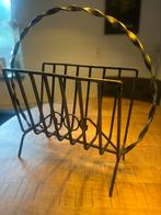 Vintage metalen tijdschriftenrek / krantenhouder, Huis en Inrichting, Woonaccessoires | Krantenbakken en Lectuurbakken, Ophalen of Verzenden