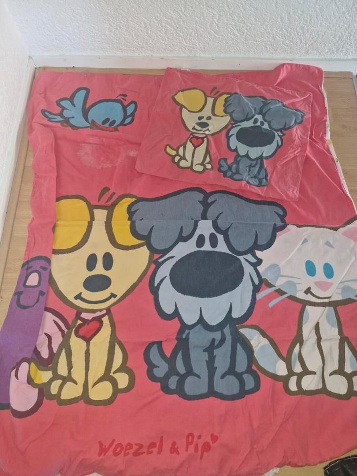 Peuter beddengoed set Woezel en Pip, uil, Lief en sterren, Kinderen en Baby's, Kinderkamer | Beddengoed, Zo goed als nieuw, Dekbedovertrek