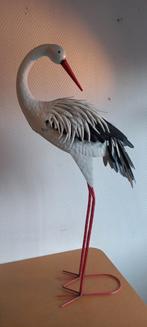 Metalen ooievaar ca. 60 cm hoog, Ophalen, Zo goed als nieuw