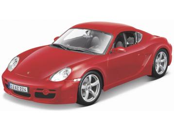 porsche cayman s kleur rood nieuw  maisto 1:18 beschikbaar voor biedingen