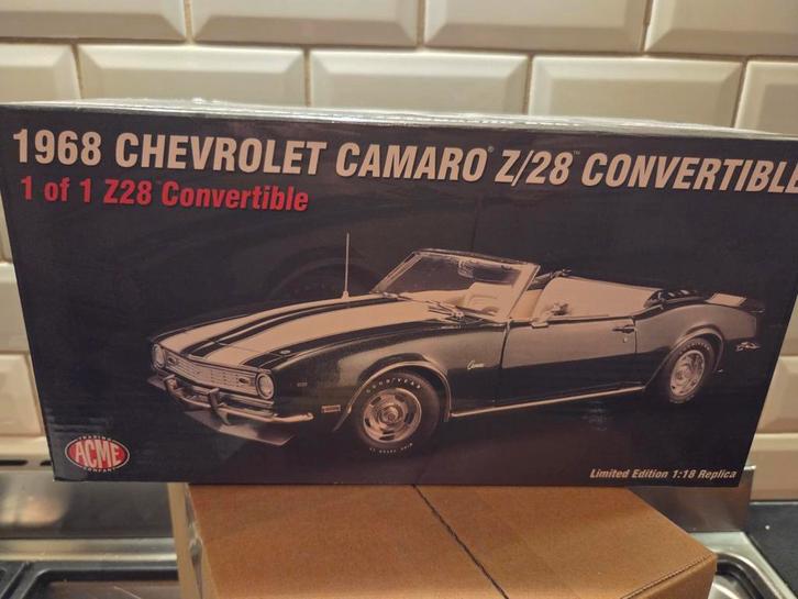 ACME 1968 Chevrolet Camaro Z/28 Convertible 1:18, Hobby en Vrije tijd, Modelauto's | 1:18, Nieuw, Auto, Overige merken, Ophalen of Verzenden