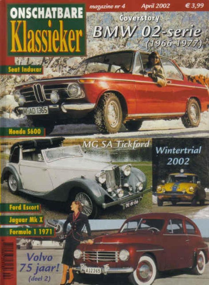 OK 4 2002 : BMW 02-serie E10 - Honda S600 S800 - Jaguar, Boeken, Auto's | Folders en Tijdschriften, Gelezen, Algemeen, Ophalen of Verzenden