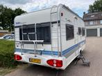 Hobby Caravan 450 UF De Luxe Appel Easy, Caravans en Kamperen, Caravans, Vast bed, Schokbreker, Hobby, 750 - 1000 kg