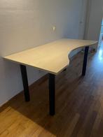Licht eikenkleurig bureau, Huis en Inrichting, Bureaus, Ophalen, Gebruikt