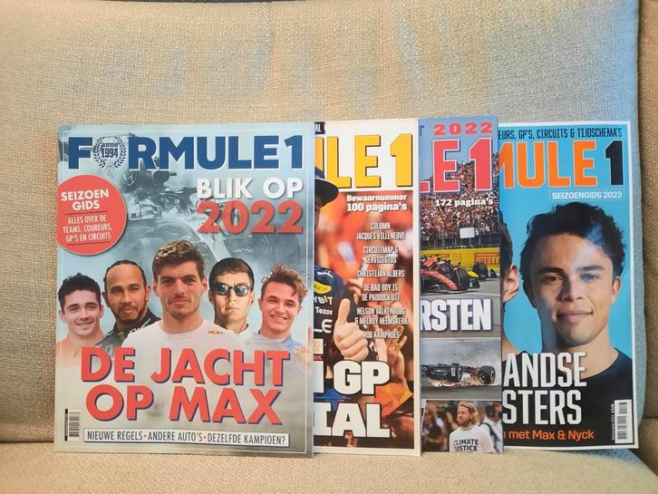 F1 bladen 4 stuks 2022/2023, Boeken, Tijdschriften en Kranten, Zo goed als nieuw, Ophalen of Verzenden