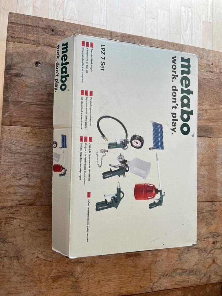 Metabo LPZ 7 Set Compressor Accessoires, Doe-het-zelf en Verbouw, Compressors, Nieuw, Minder dan 6 bar, Minder dan 25 liter, Minder dan 200 liter/min