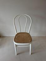 Witte Stoel met Rotan Zitting, Huis en Inrichting, Stoelen, Ophalen, Gebruikt, Wit, Eén