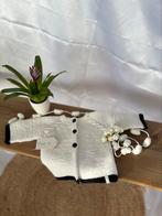 Op Voorraad ‼️ Handmade baby vestje in maat 62 wit/zwart., Nieuw, Ophalen of Verzenden, Jongetje of Meisje, Handmade by Gül