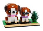 Lego set 40543 brickheadz puppy & st. Bernard incl.boekje, Ophalen of Verzenden, Gebruikt