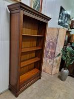 Klassieke Engelse boekenkast afm. 100x28cm en 199cm hoog., Ophalen, Zo goed als nieuw, 25 tot 50 cm