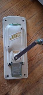 Vintage pede wand koffiemolen creme-groen, Ophalen of Verzenden