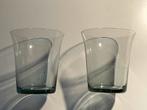 A.D.Copier: 2 grijze waterglazen KN1787 8,5 cm Leerdam 1937, Ophalen of Verzenden