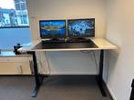 Hoog-laag bureau, Huis en Inrichting, Bureaus, Ophalen, Elektrisch, Zo goed als nieuw, Stabureau