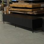 TV-dressoir matzwart 180 cm met push-open deuren, Ophalen, Zo goed als nieuw, 25 tot 50 cm, 150 tot 200 cm
