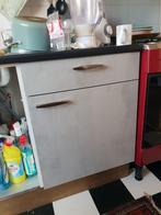 Grijze betonlook frontjes Bruynzeel, voor standaard keuken, Ophalen, Gebruikt, Enkelwandige keuken