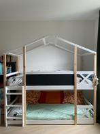 Stapelbed met 2 matrassen.Stevig, modern en ruimtebesparend!, Ophalen, 85 tot 100 cm, Zo goed als nieuw, Hoogslaper of Stapelbed
