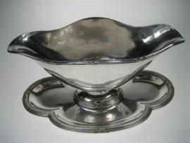 Zilveren Sauskom van het Zeeschip de Batavier - Line, Verzamelen, Scheepvaart, Zo goed als nieuw, Overige typen, Verzenden