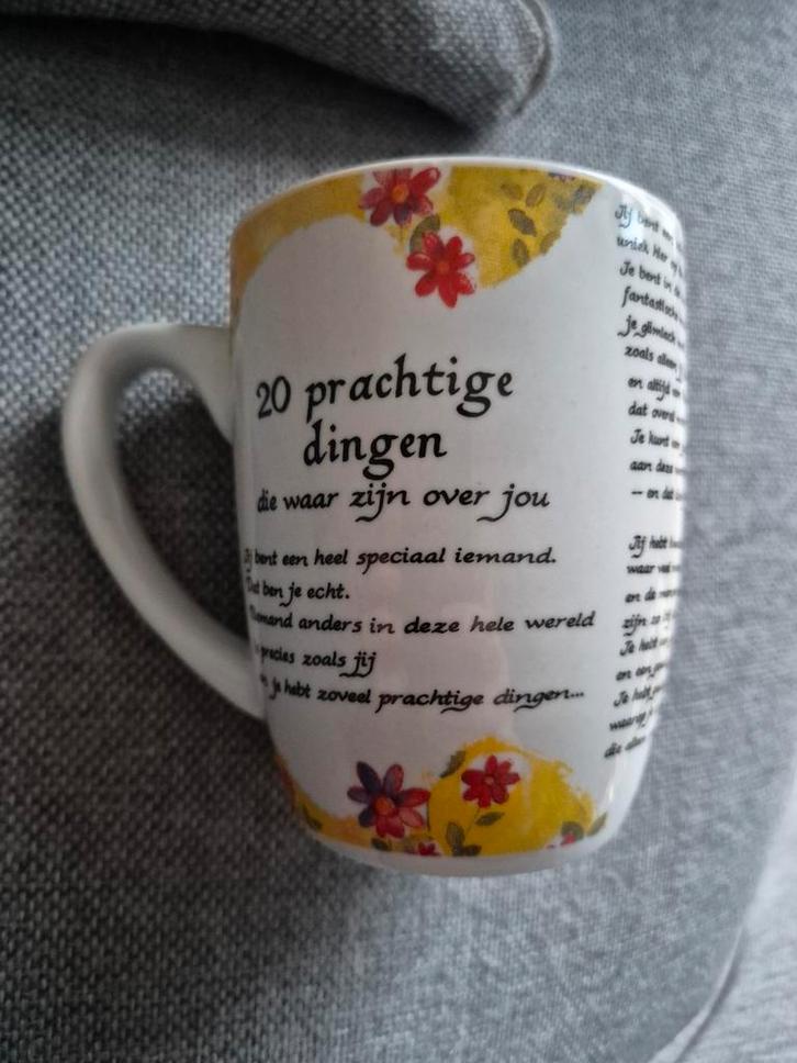 Blue Mountain Arts mok met de 20 Prachtige dingen over jou, Huis en Inrichting, Keuken | Servies, Nieuw, Kop(pen) en/of Schotel(s)